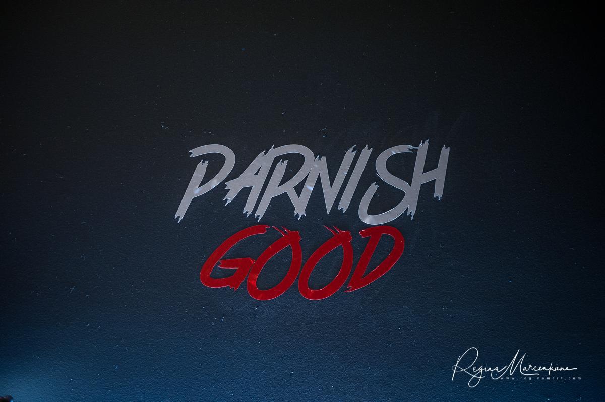 Parnish Good logo on the wall